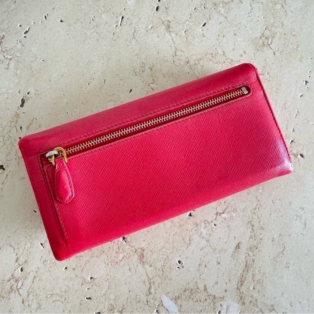 PRADA Milano Pink Long Wallet, Authentic - Picture 6 of 16